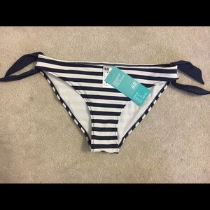 Striped Tied Swimsuit Bottoms